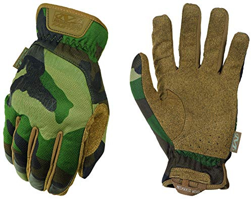 Mechanix Wear, FastFit Woodland Camo pekskärmshandskar, X-Large, kamouflage