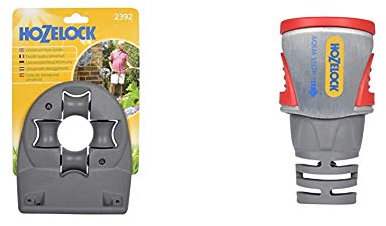 Hozelock Universal Hose Guide & Pro Metal AquaStop Connector (12.5mm & 15mm)
