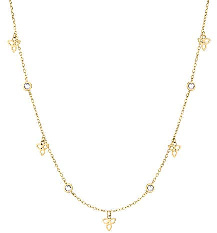 Tamaris Damen Halskette in Gold aus Edelstahl TJ-0002-N-45