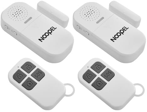 Door Chimes Alarms 2 Pack with Remote for Kids Safety Home Security