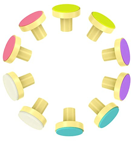 Megainvo 10 cabezales de lima de uñas de bebé, almohadillas de lima de uñas seguras y coloridas para nueva amoladora eléctrica en forma de jirafa, adecuada para bebés y niños pequeños