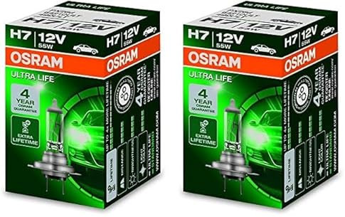 OSRAM 64210ULT Life Lampadine macchina, 1 Pezzo, H7 (Confezione da 2)