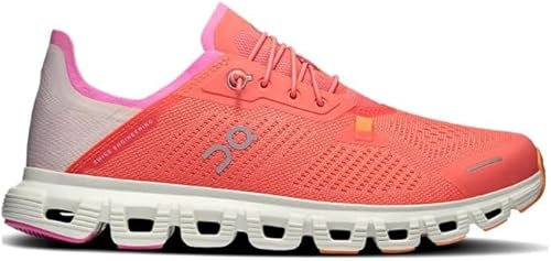 On Cloud 6 Coast Damen-Sneaker, Lachs/Perle, 40.5 EU