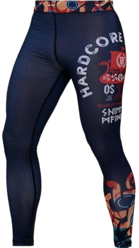 Hardcore Training Viking Voyager Pantaloni a Compressione Uomo BJJ MMA