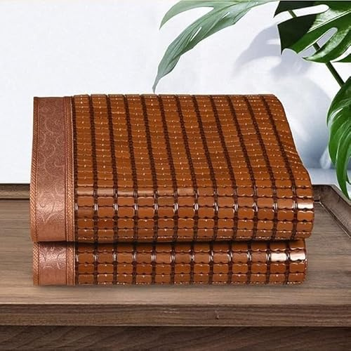 Bambu svalkande sovmatta - Hopfällbar miljövänlig rottingmadrass för sommarkomfort, passar två queen size-sängar, traditionell kinesisk design