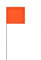 Swanson Tool Co FOR15100 2.5-Inch by 3.5-Inch Marking Flags with 15-Inch Wire Staffs, Orange, 100-Pack