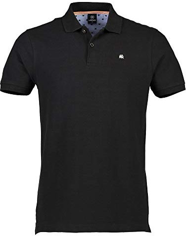 LERROS Herren Rundhals T-shirt Poloshirt, Schwarz (Black 290), XL EU