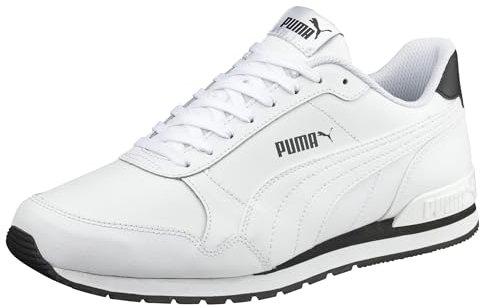 PUMA Unisex ST Runner v2 Full L Low-Top Trainer, Puma White-Puma White, 45 EU