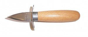 A.K TRADING Couteau de Cuisine HUITRE Garde Manche Bois Lame TREMPE Code 1749