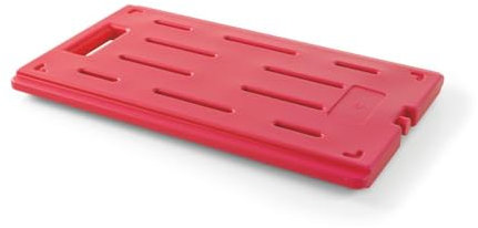 HENDI Plaque eutectique Chaude Professionnelle, GN 1/1, pour caisses isothermes, élément Chauffant, accumulateur de Chaleur, Bloc Thermique, Plaque de Chaleur, 530x325x(H) 30mm, HDPE, Rouge