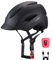 MOKFIRE Adult Bike Helmet with USB Charge Rear Safety Light & Reflective Strap for Unisex Men/Women, E Bike Bicycle Helmets with Visor,Urban Commuter Cycle Biking Helmet, Adjustable Size (L: 57-61 CM)