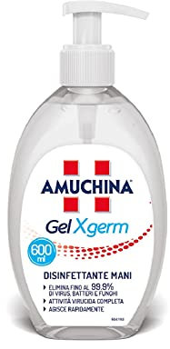 AMUCHINA Gel Mani Disinfettante, Trasparente, 1 pezzo (Confezione da 1)