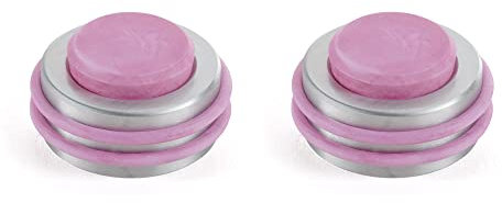MAD Dörrstopp, Hållare Golvdörr Klistermärken, Väggskydd (Large, Rosa med Satin Bas)