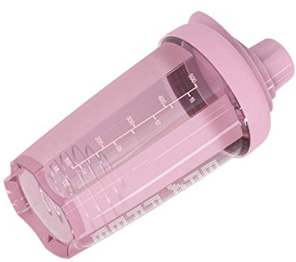 Sloane Protein Shaker 500 ml Fitness Mixer Protein Shaker a Fugas Sin BPA con Escala para Batidos proteína suero cremoso en Polvo Aislado proteína y concentrados BCAA en Negro