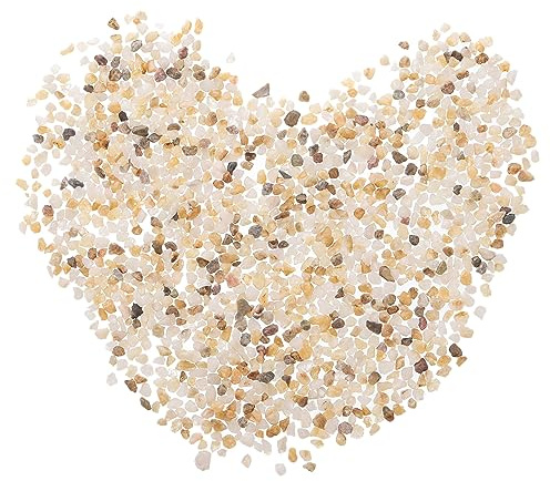 MECCANIXITY 250g/0.55lb 3-6mm Decorative Gravel Stones, Coarse Sand Stone DIY Decor for Vase Filler Beads Crafts Fish Tank Aquarium Garden Decoration Potted Plants, Taupe
