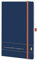 Chronoplan 50485 Buchkalender Kalendarium 2025 (Terminplaner A5 (135x210mm) mit Softcover, Wochenplaner, 1 Woche auf 2 Seiten, mit Stiftschlaufe, Einmerkband, Gummiverschluss) Elementary, Dunkelblau