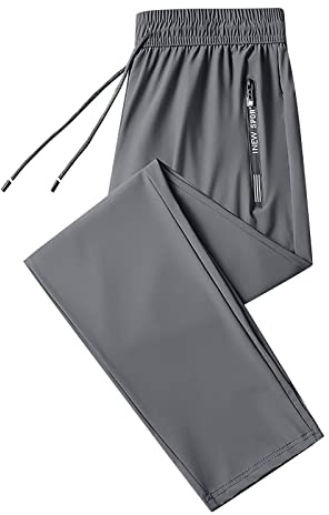 Pantalones de chándal para hombre, pantalones deportivos sueltos de hielo