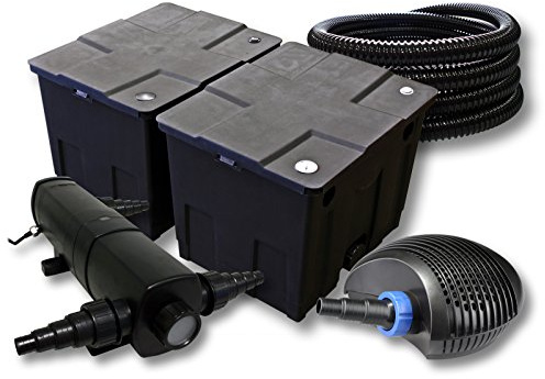 SunSun Filterset för 6000 l damm med 24 W dammklarare och 40 W ECO pump 25 m slang