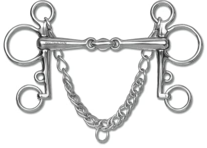 Pelham doppelt gebrochen, massiv, 10 cm