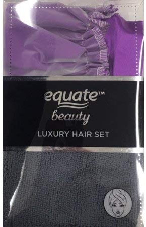 Equate Beauty Equate Luxury Hair Set, Shower Cap & Hair Turban