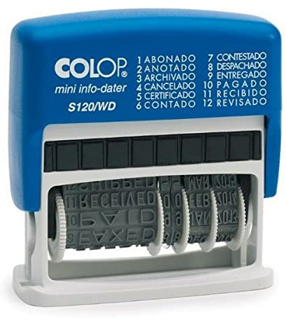 Sello Colop S120/WD 4 x 42 mm Fecha Azul