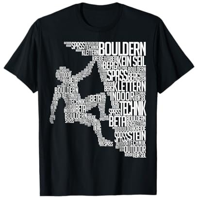 Bergsteigen Boulder Felsklettern Klettern Fan T-Shirt
