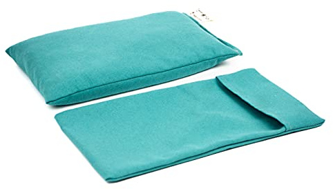 TERMOSAK Saco térmico de semillas de soja y lavanda, 23x14, cojín térmico microondas/congelador, compresa calor/frío, alta duración de producto. (008, 23x14+Funda)