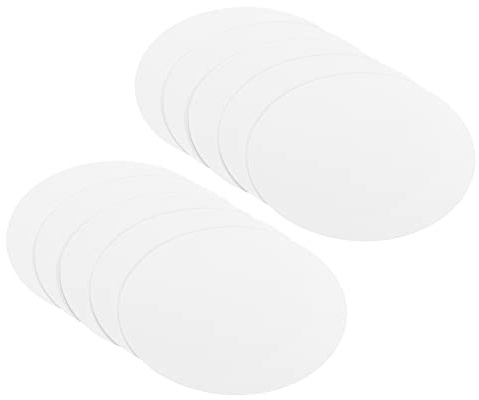 PATIKIL 3 Rotondo Cartone Carta, 50pz Bianco Disco Cerchi Fette per Festa Decorazioni Fai da Te Artigianato Arti Disegno Pittura Scrittura, Bianco