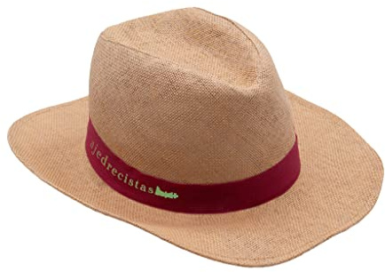 SILABA TONICA Pack 50 cappelli Panama personalizzati - Cappelli di paglia con il vostro logo o frase sulla fascia - Modello Acapulco per uomini e donne - In tonalità marrone o beige