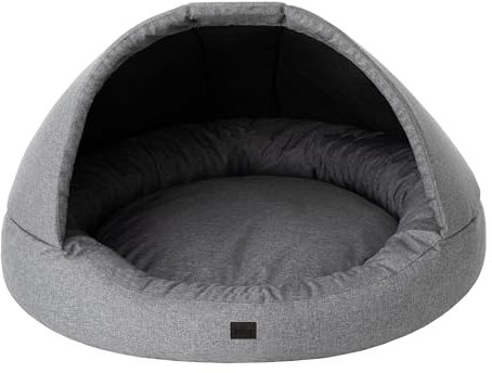 Sales Core Hundehöhle Hundehütte Hundebett Hundehütte -R2: ⌀100 cm x 62 cm - Graphit, Große und Kleine Hunde Hundeliege Hundesofa Hundekissen Hundekorb Höhlenbett