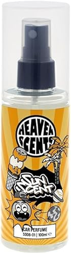 Heaven Scents Autoduft Spray Car Scent Auto Duft Spray Innenraumduft Autoparfume Sprayer - Auto & Haushalt - Duftnote Sun Scent - Vanille 100ml