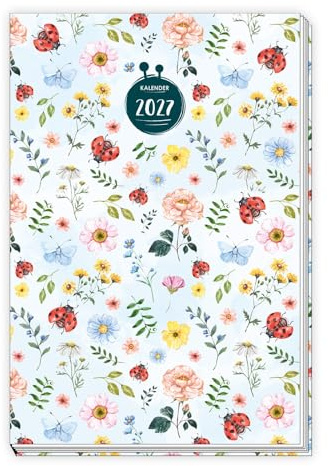 TRÖTSCH - Taschenkalender A6 Marienkäfer 2027: Wochenkalender