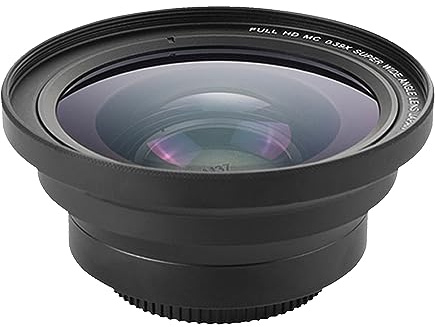 Adaptateur d'objectif grand angle de 75 mm haute résolution 0,39x pour appareils photo caméscopes 75 mm filetage de filtre grand angle professionnel