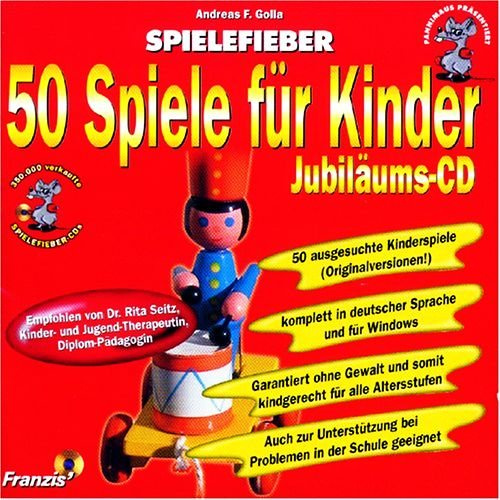 50 spel för barn – CD-ROM för Windows (jubileums- CD/utgåva spelfeber) [terapeutiskt rekommenderade originalversioner utan våld]
