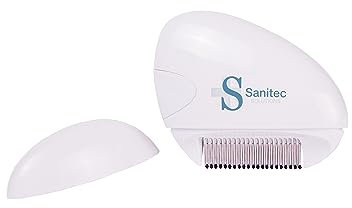 Sanitec Solutions Peine Eléctrico Anti Piojos, Blanco
