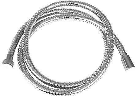 Amig - Flexible de douche universel Mod.9900 en acier inoxydable | Longueur : 1,7 m | Tuyau long pour douche encastrée ou baignoire | Léger et résistant