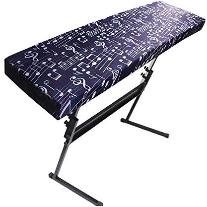 Qees, Tastatur-Abdeckung für digitales/elektrisches Klavier mit 61/88 Tasten, dehnbare Tastatur-Staubschutzhülle, JJZ357