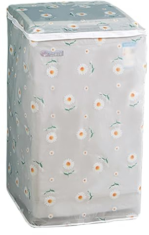 Kinteshun Washing Machine Cover,Washer Dryer Dustproof Waterproof Protection Case Cover Washing Appliance Protector(Top-loading)