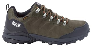 Jack Wolfskin Herren Refugio Texapore Low M Walking-Schuhe, Khaki / Phantom, 43 EU