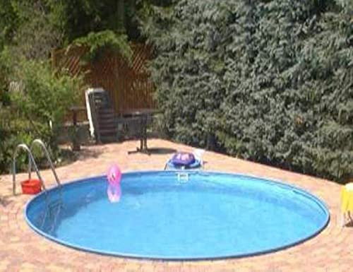 Summer Fun Stahlwandbecken Set Boston Exklusiv rund ø 4,00m x 1,20m Folie 0,6mm Pool Rundpool / 400 x 120 cm Stahlwandpool Rundbecken Poolset