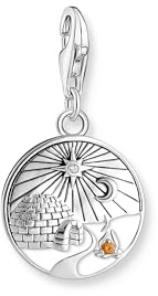 THOMAS SABO Charm-Anhänger 925 Sterlingsilber, Geschwärzt, Kaltemail