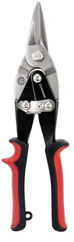 ZOOSUNX Aviation Tin Snips, 10 Inch Heavy Duty Metal Cutters for Cutting Metal Sheet, Straight Cut Metal Snips (Cr-V Material), for Installation of Chicken Coops, Gutters, Gardens, Interior Decoration
