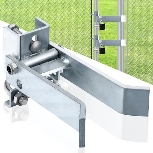 MorningRo 2-1/2 Inch Chain Link Single Gate Latch for 1-5/8 or 2 Gate Frame Chain Link Fence Gate Latch, Heavy Duty Fence Gate Latches, Strong Arm Single GATE Latch for Metal Gate