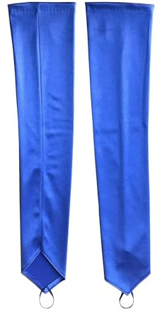 Blausky dam fingerlösa handskar, långa satinhandskar, eleganta brudhandskar, vintage operahandskar för bröllop bal teparty kläder tillbehör, vuxen storlek, blå