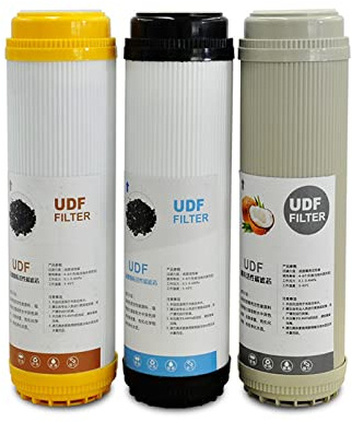 YQVEOT Reverse Osmosis Water System Under Sink 10Inch Water Filter Cartridge CTO/UDF/PP Water Filter Actived Carbon Whole Water Filter System Accessories for Under Sink Home Domestic(Type D)