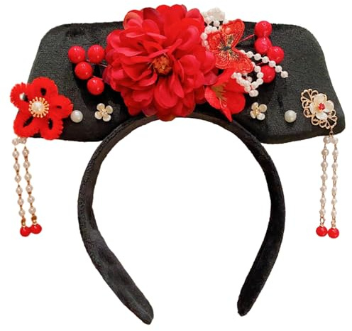 Lilinzhi Bandeaux de princesse chinoise pour cosplay, fête, reconstitution historique, costume traditionnel, bandeau de princesse pour fille