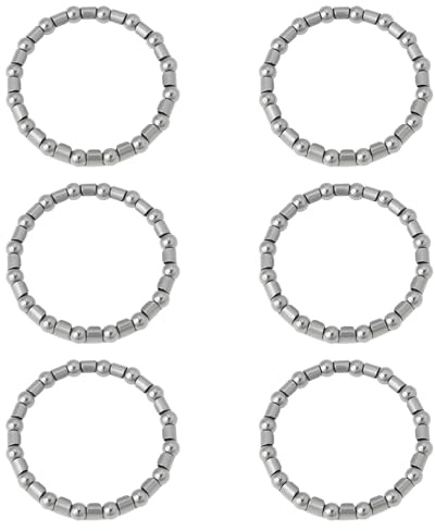 AS Axis Spindleon 6 Pcs Bicycle Front Fork Ball Bowl Set Bead Holder 5/32inch x16Balls Fit for Front Fork 25.4mm/1-inch Frame Head Tube Bowl Set