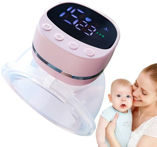 Bärbar Bröstpump LCD-display, 4 lägen 12 nivåer, låg ljudnivå,