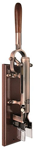 Professional Wall-mounted Corkscrew with Wood Backing BOJ (Old Coppered)