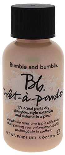 Bumble and bumble. Prêt-à-powder Dry Shampoo Powder | Adds Volume, Texture + Absorbs Oil | Non-Aerosol | For All Wavy + Straight Hair Types, Mini Travel Size, 0.5 Ounce